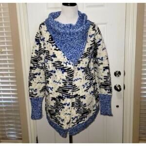 Cut25 by Yigal Azrouel Merino Wool Sweater Womens L White Chunky Thick Designer